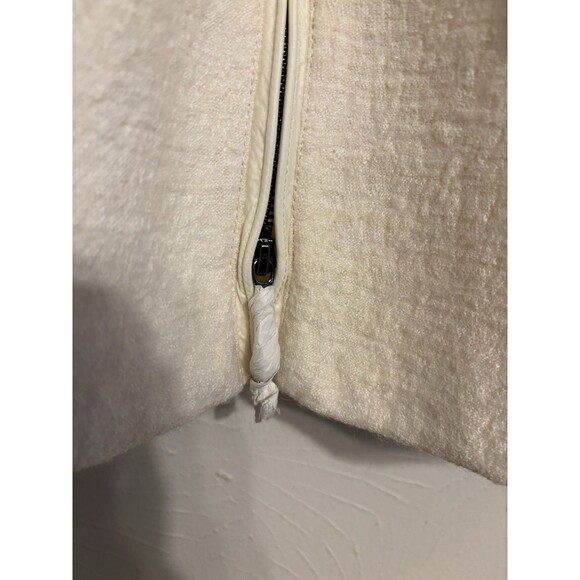 Madeleine 12 Medium Ivory Cream Jacket Coat Wool Zip - Picture 4 of 6